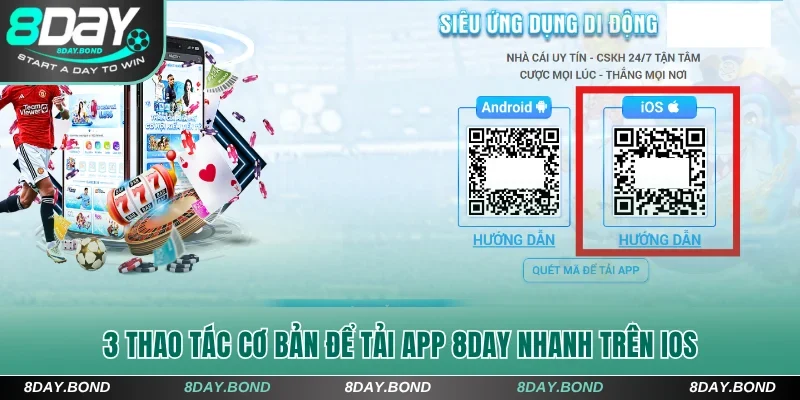 3 thao tác cơ bản để tải app 8Day nhanh trên iOS