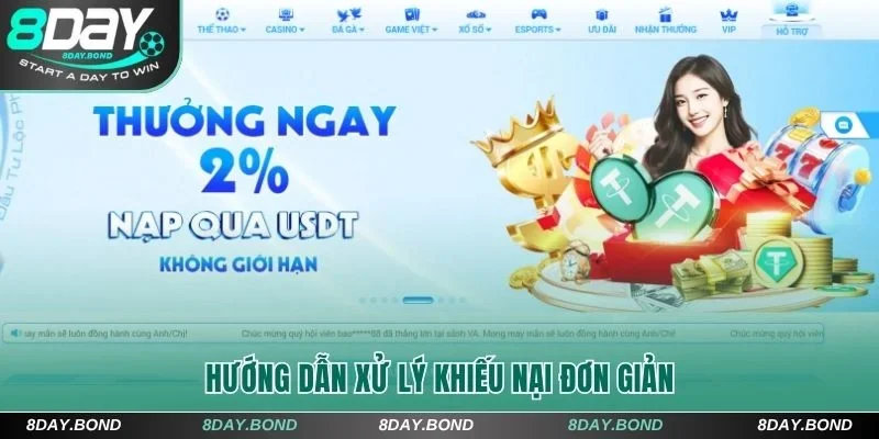 4 bước xử lý khiếu nại chi tiết cho hội viên 8Day